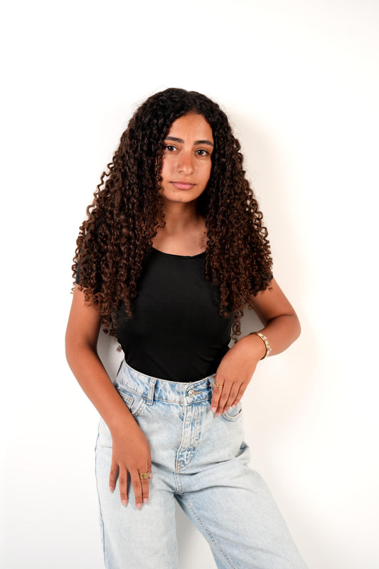 Short sleeve basic top